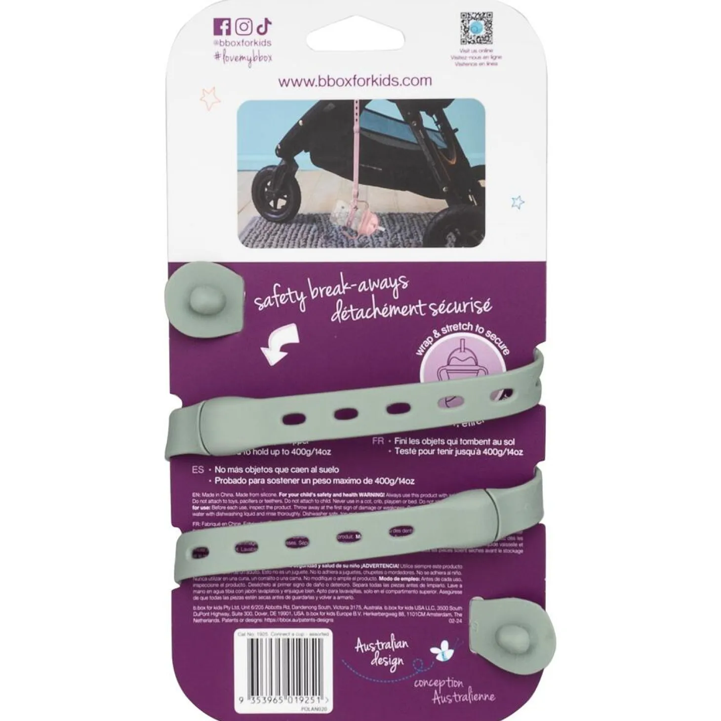 B.Box For Kids Attache pour Connecter une tasse Sage