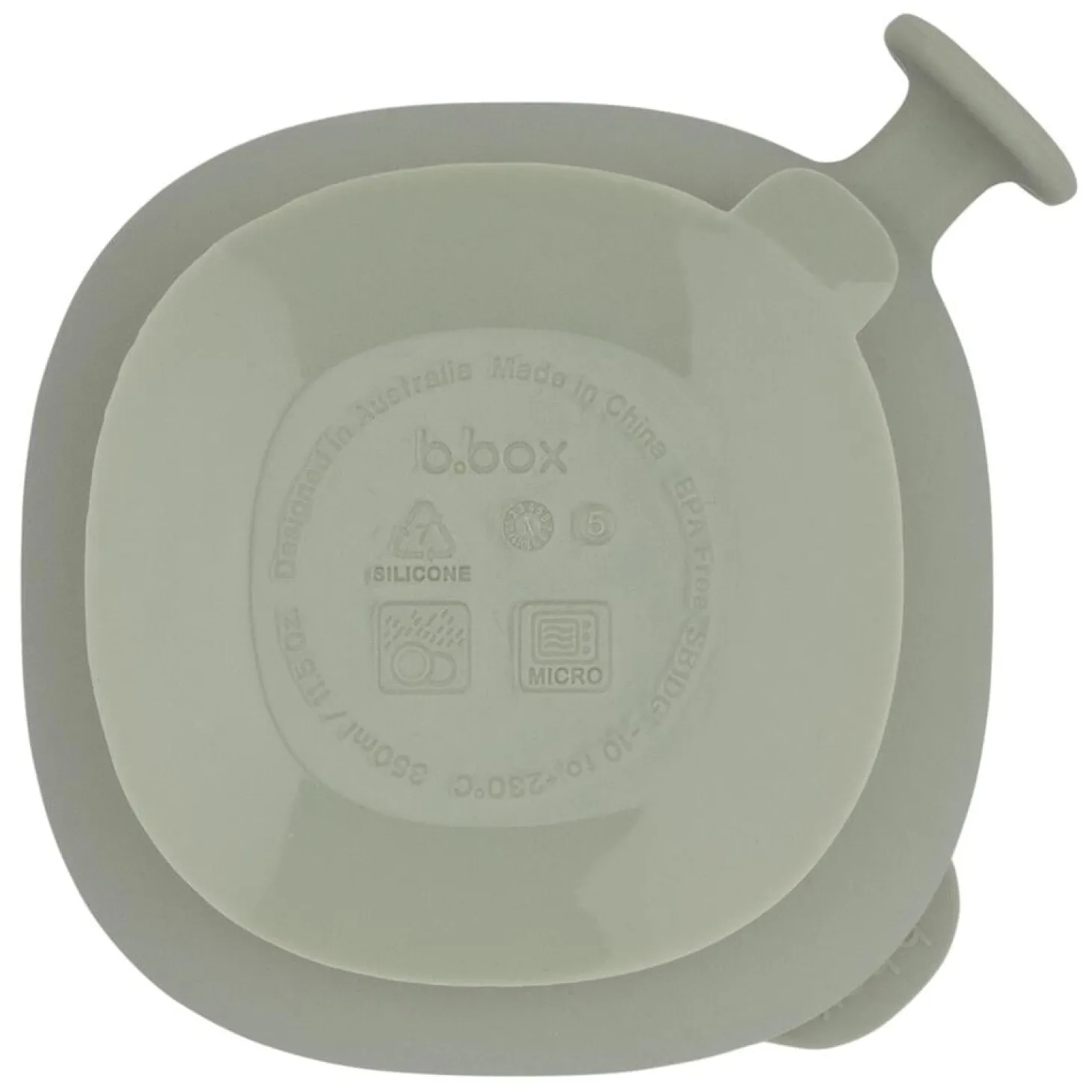B.Box For Kids Bol ventousé et couvercle en silicone Sage