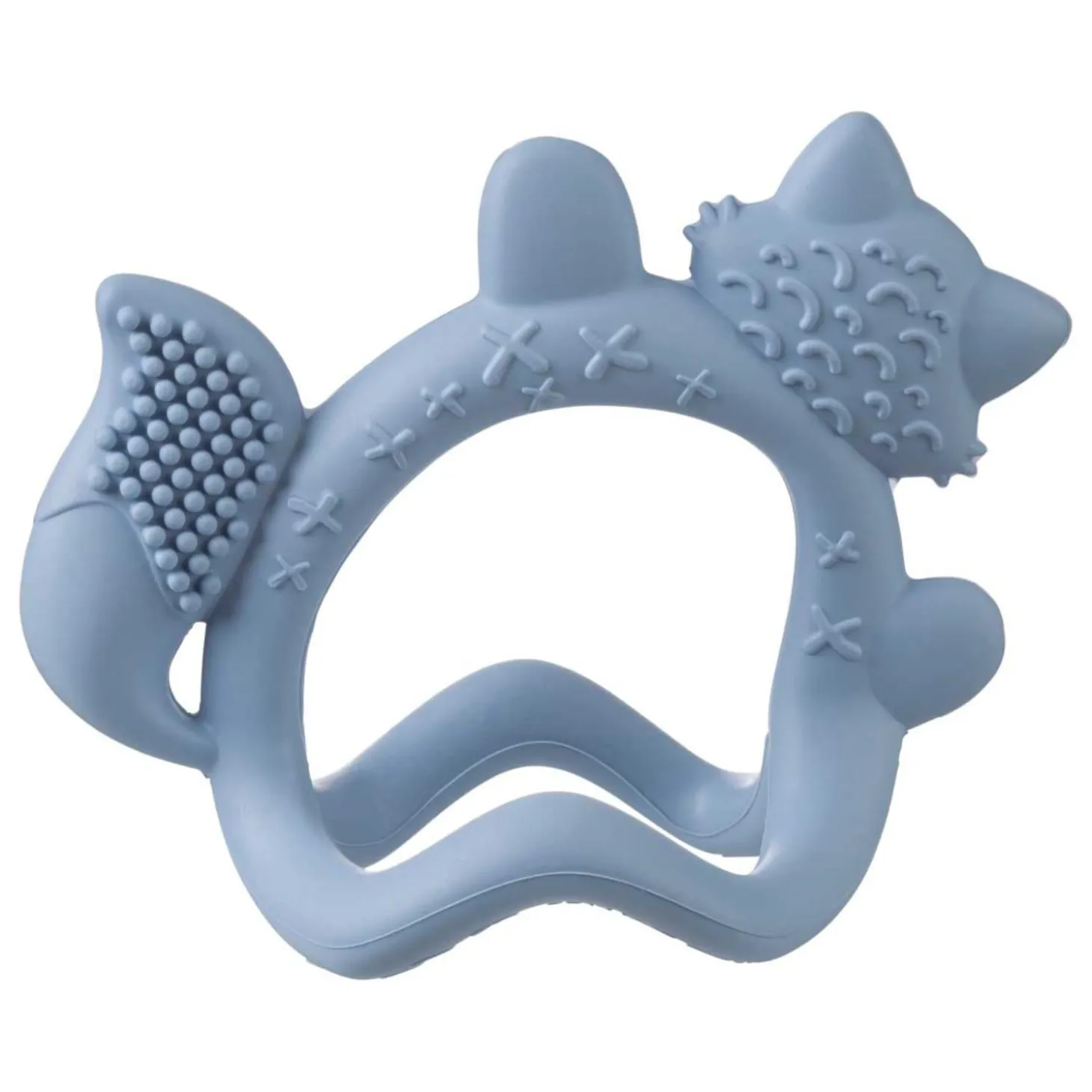 B.Box For Kids Bracelet de dentition en silicone au poignet de bébé Blue 3 mois +
