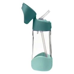B.Box For Kids Gourde en plastique Tritan avec paille Emerald Forest 450 ml