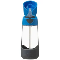 B.Box For Kids Gourde en tritan avec paille en silicone Blue slate 450 ml
