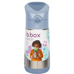 B.Box For Kids Gourde inox isotherme avec paille en silicone Chill out 350 ml