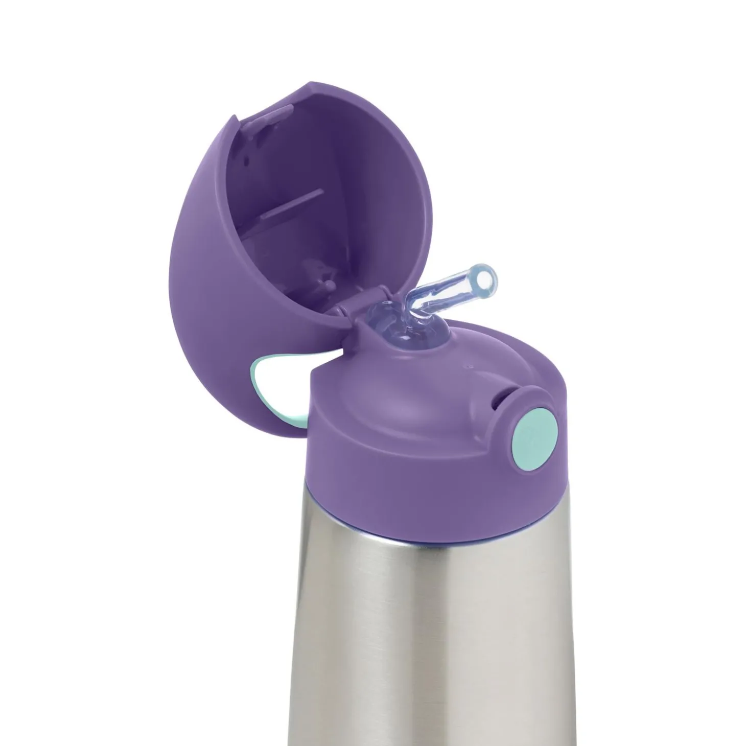 B.Box For Kids Gourde inox isotherme avec paille en silicone Lilac pop 350 ml