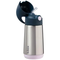 B.Box For Kids Gourde inox isotherme avec paille en silicone Indigo rose 350 ml