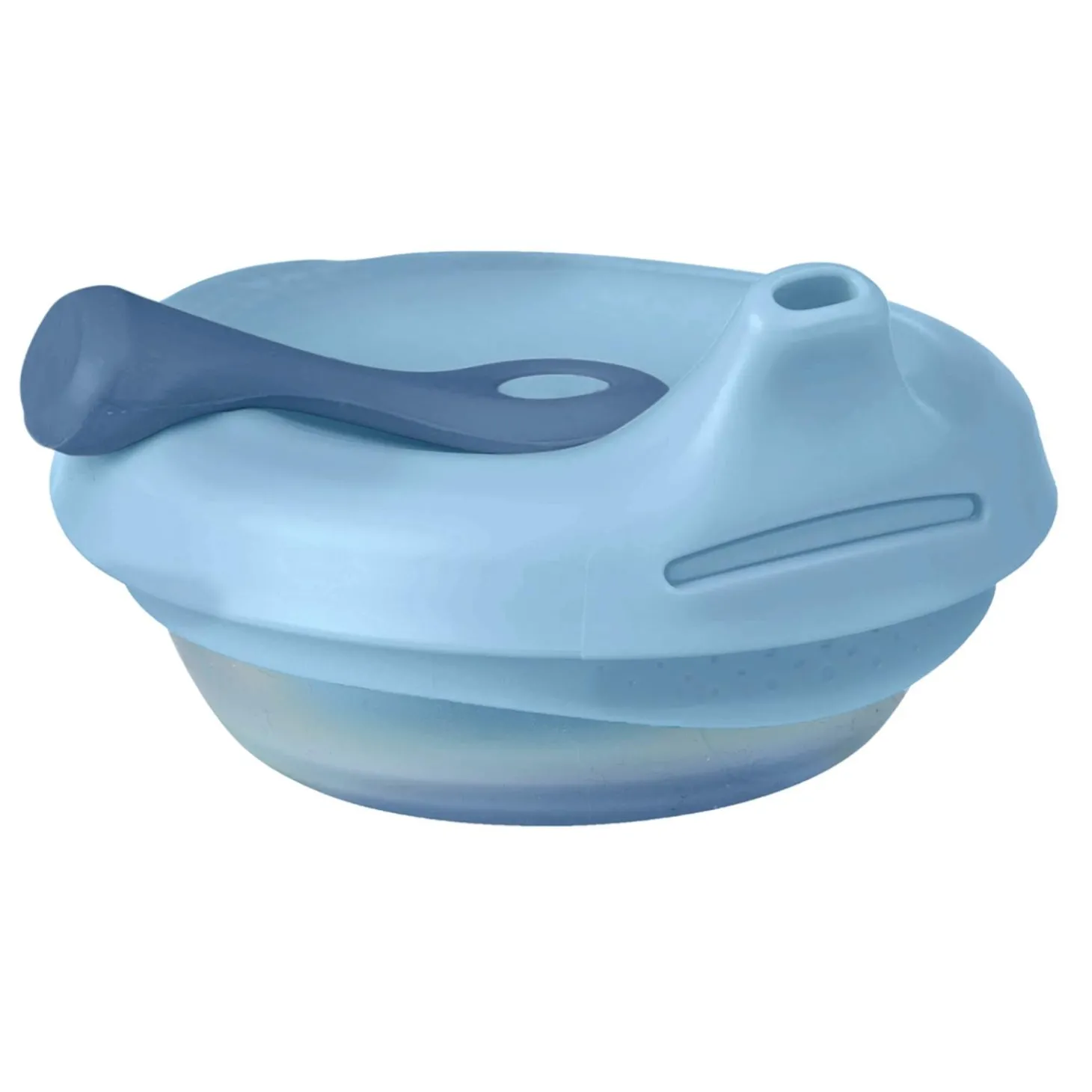 B.Box For Kids Poche gourde repas bébé rechargeable en silicone Bleu 110 ml