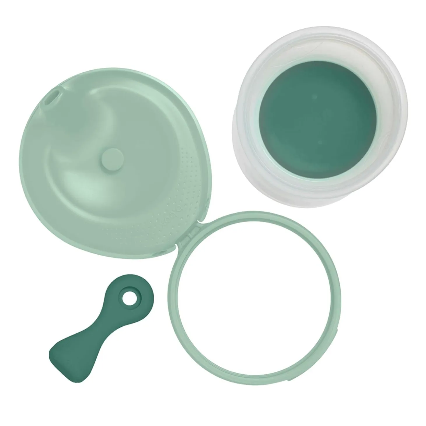 B.Box For Kids Poche gourde repas bébé rechargeable en silicone Vert 110 ml