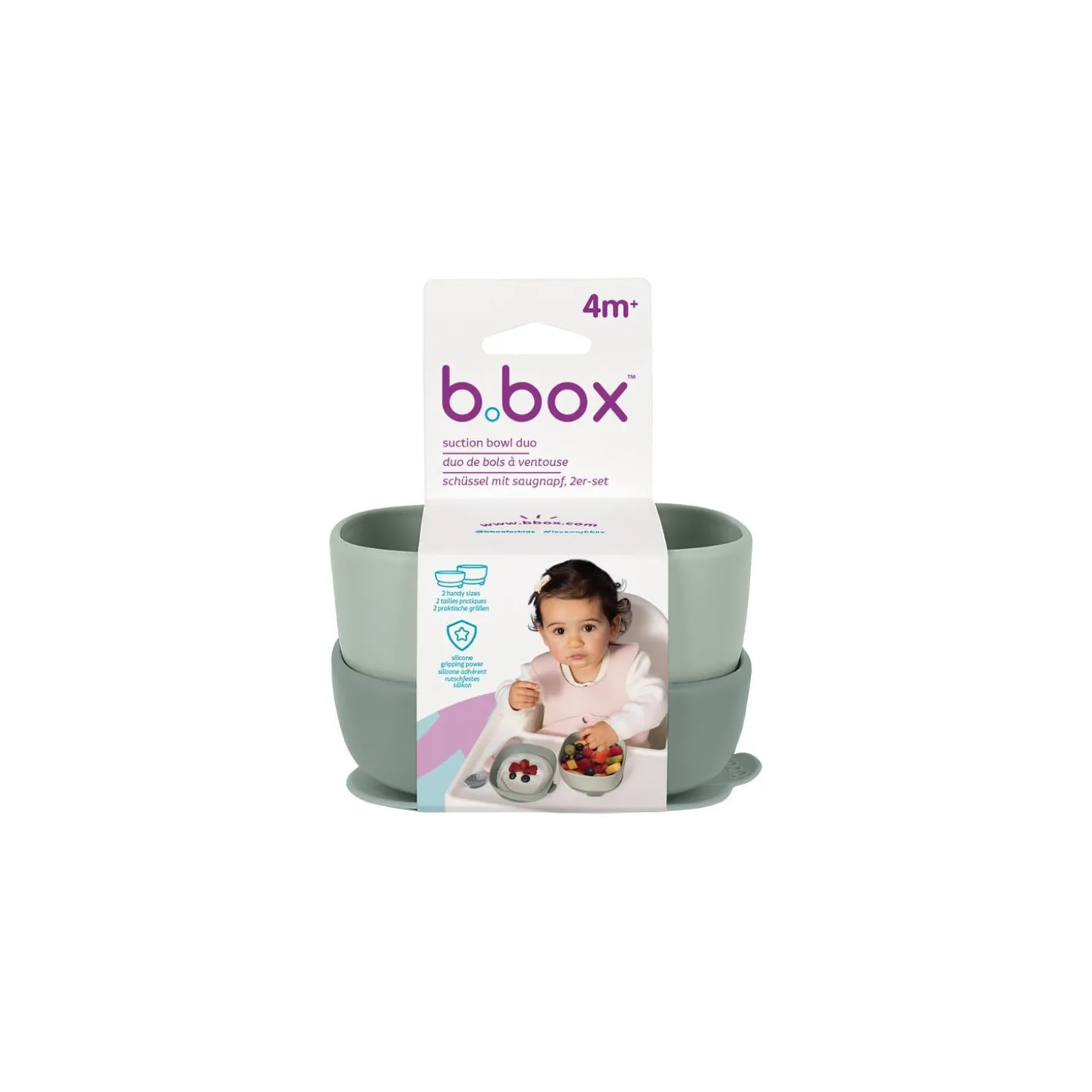 B.Box For Kids Set de bol à ventouse duo Sage