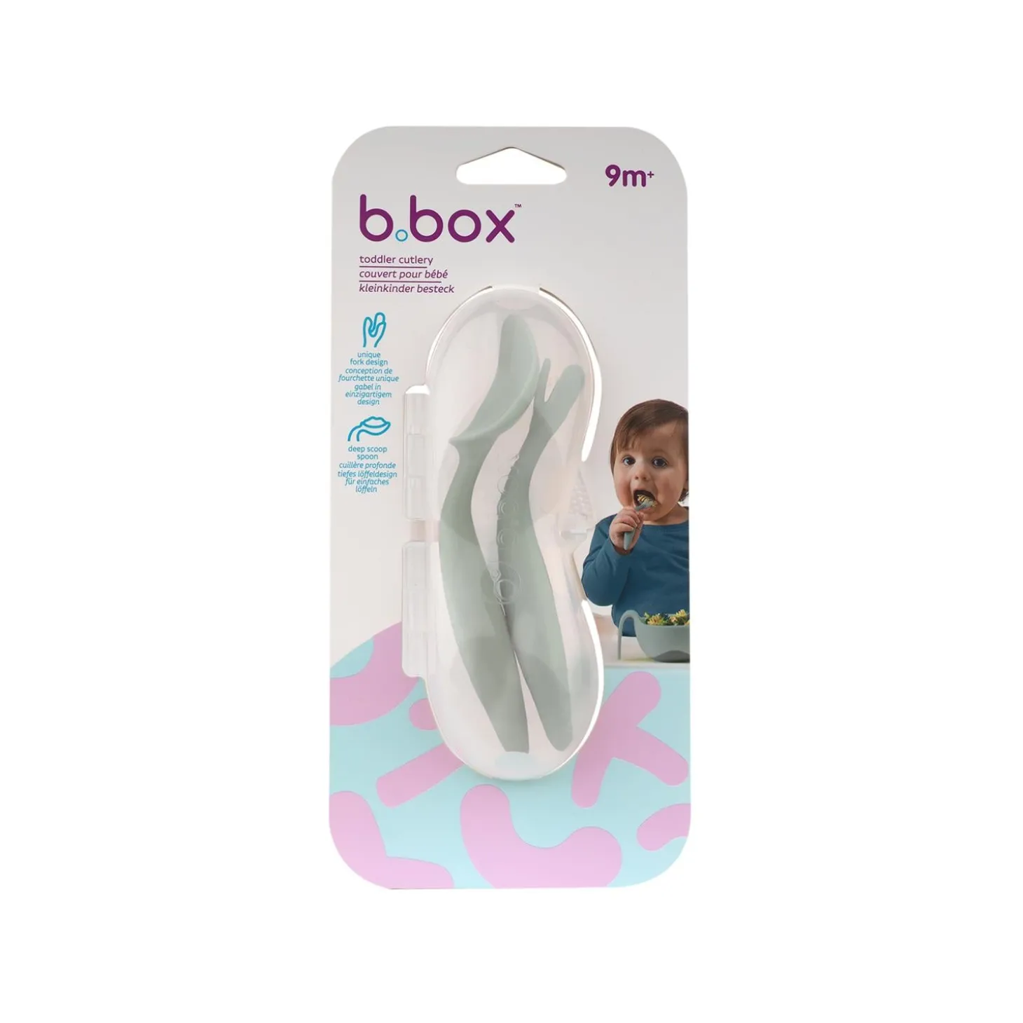 B.Box For Kids Set de couvert Sage