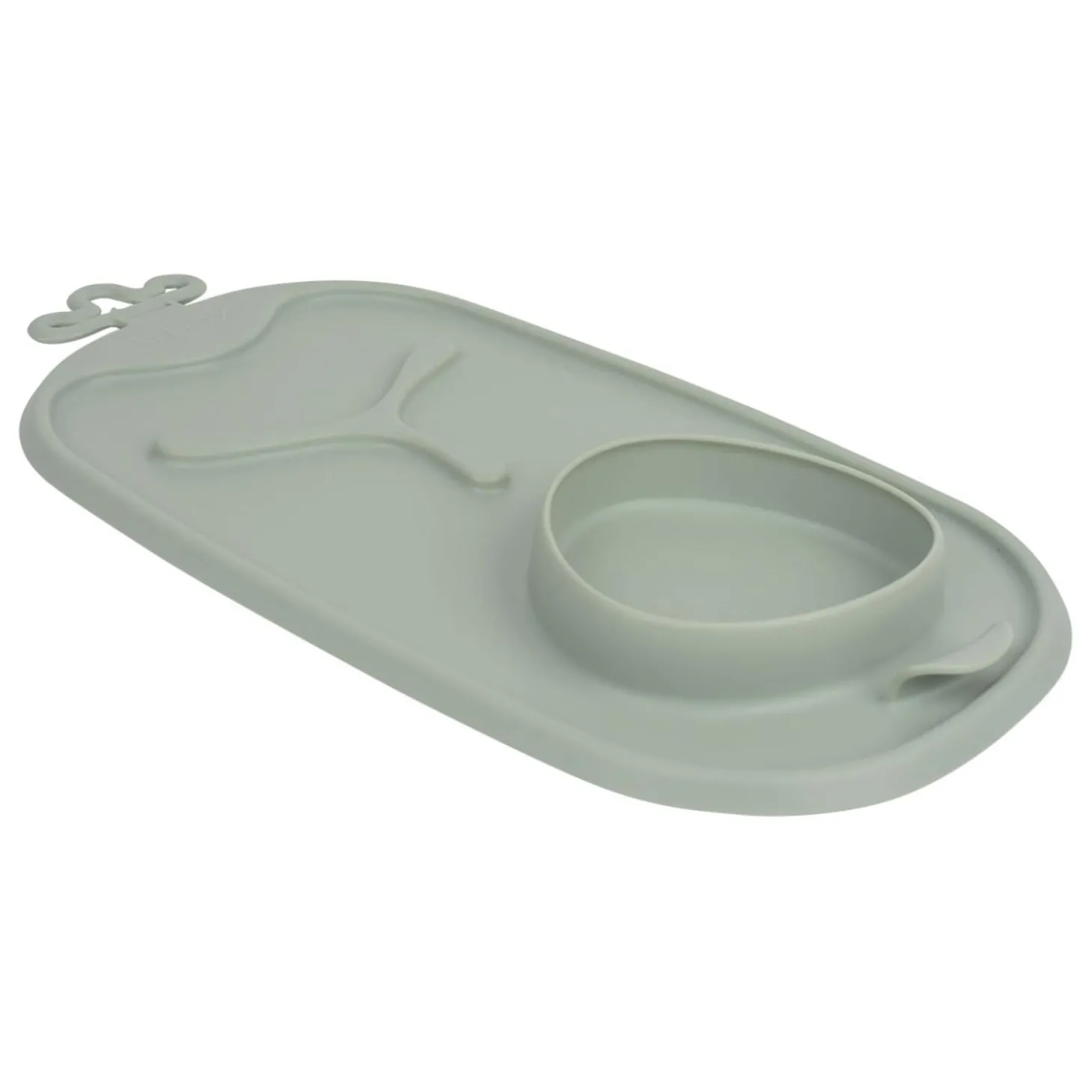 B.Box For Kids Tapis de repas en silicone Roll + Go Sage