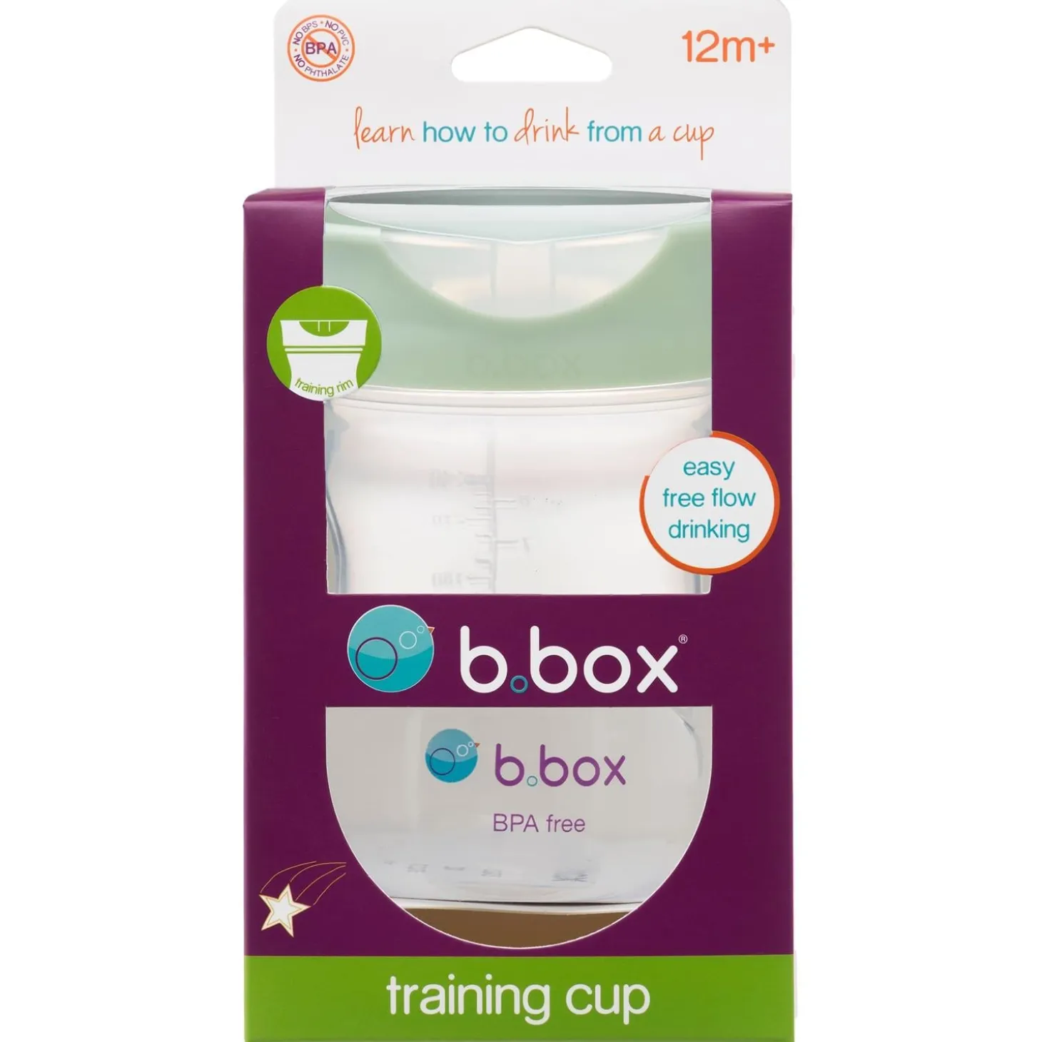 B.Box For Kids Tasse d'apprentissage Sage 240 ml
