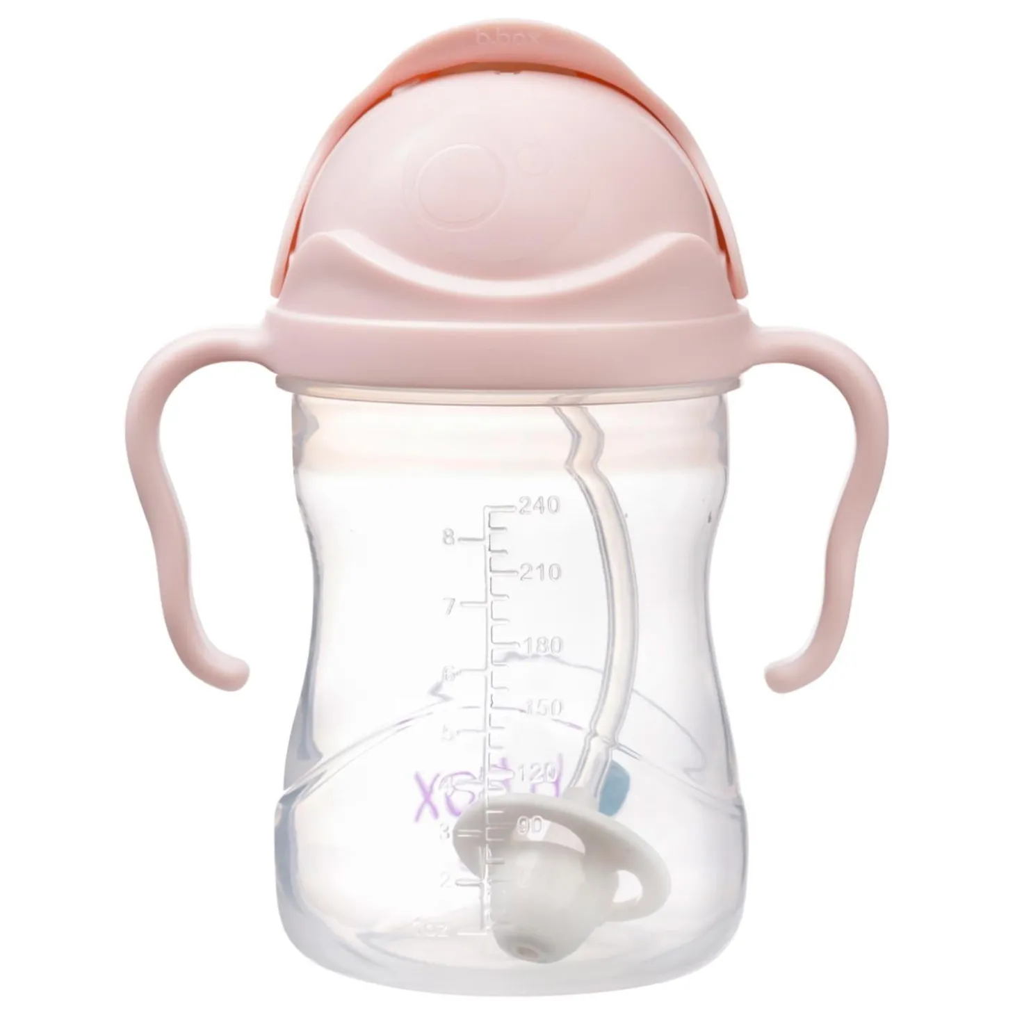 B.Box For Kids Tasse à paille lestée Blush 240 ml