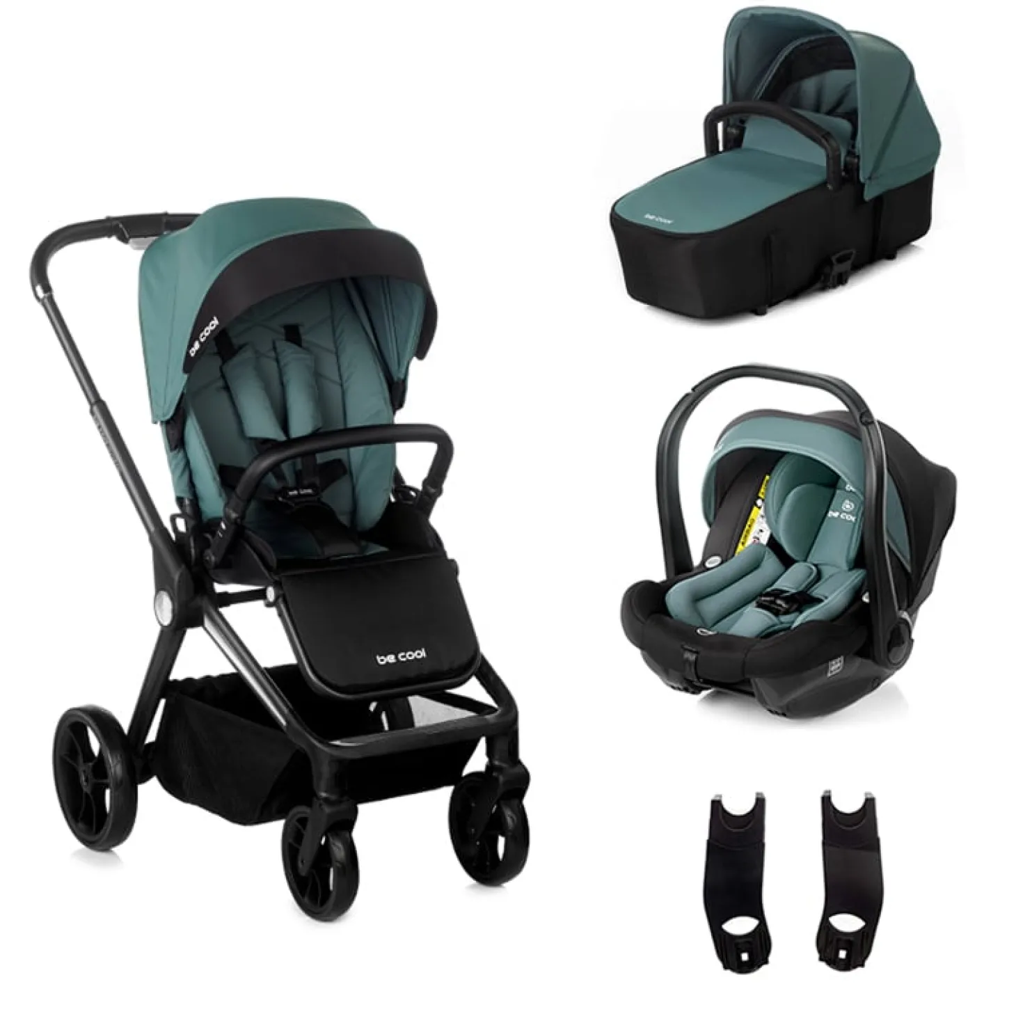 Be cool Poussette Trio Stratos Be teal