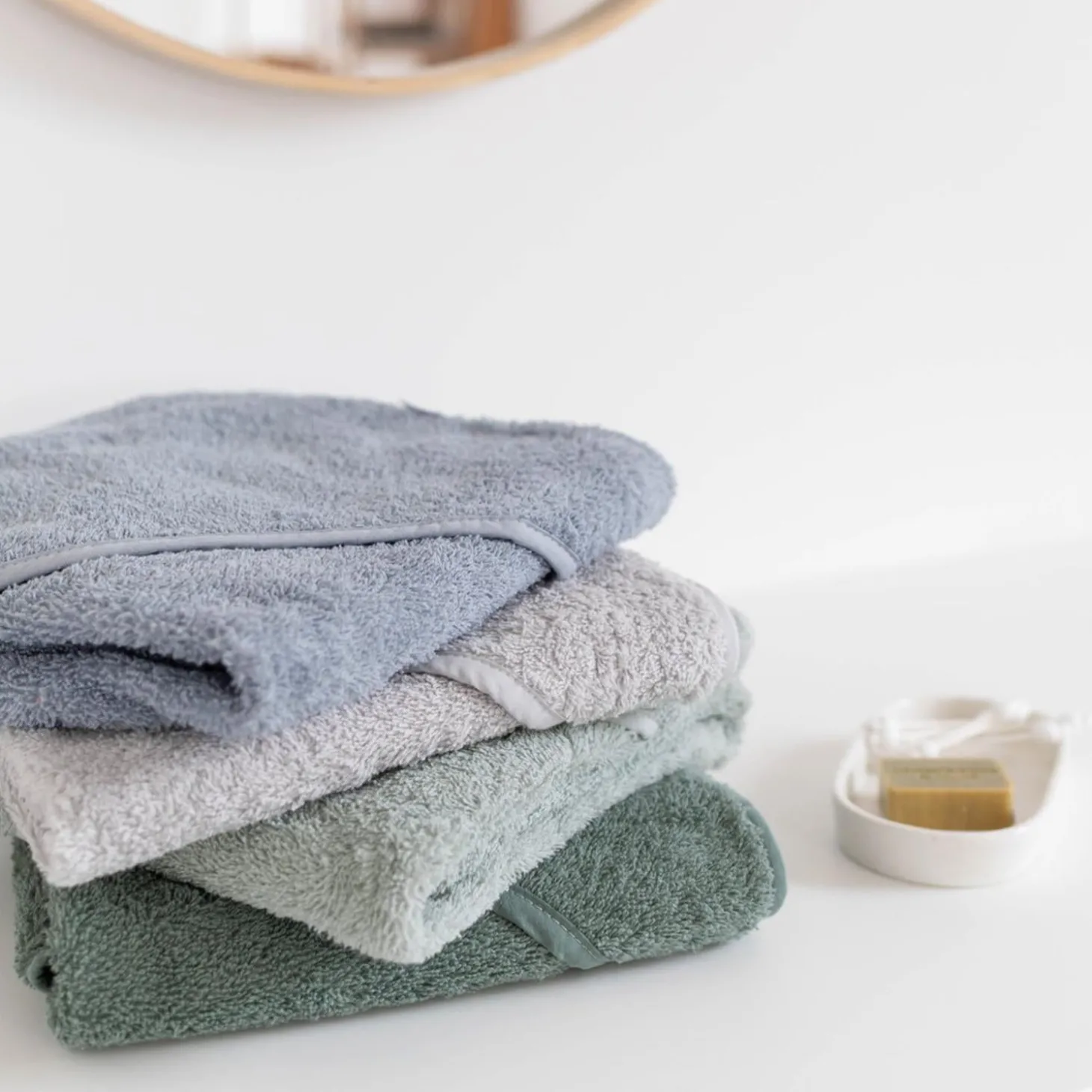 Bemini Cape de bain Terry Bleu stone 75x75 cm