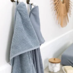 Bemini Cape de bain Terry Bleu stone 75x75 cm