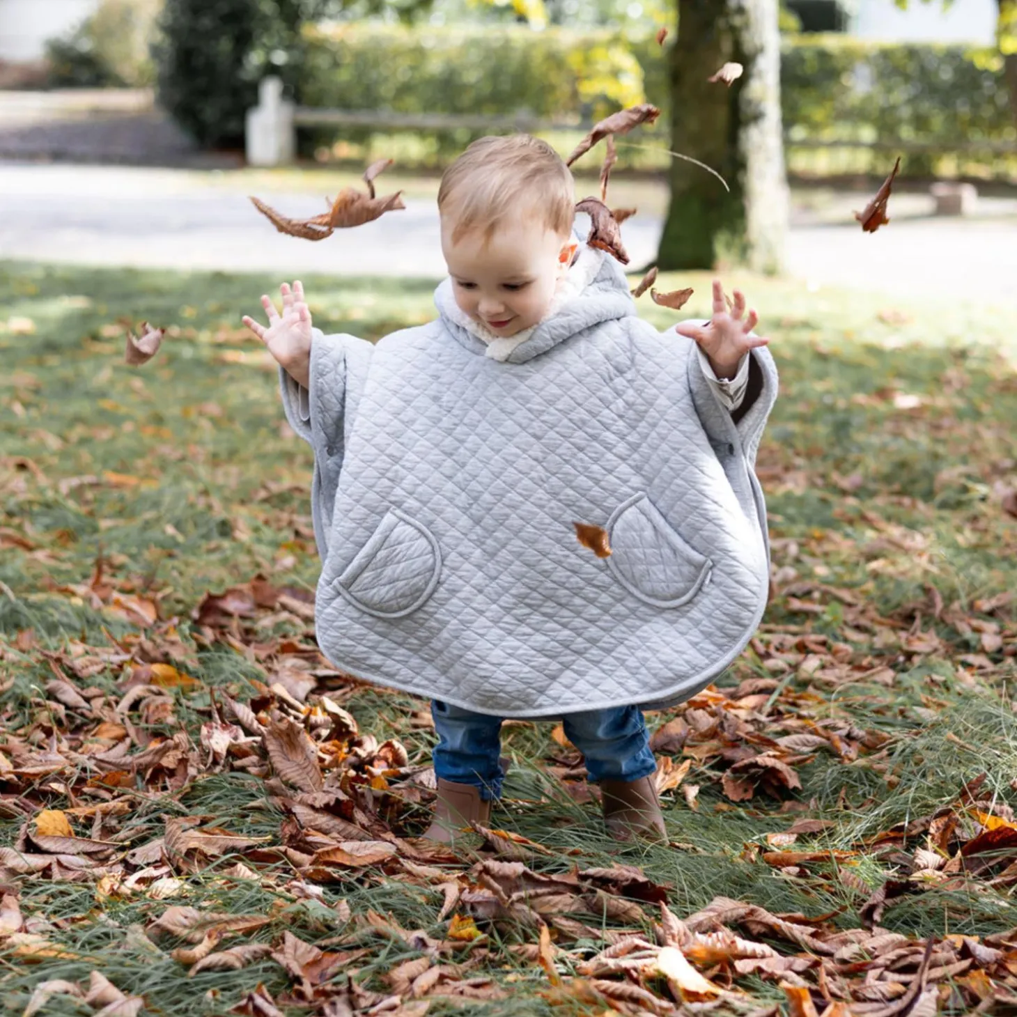 Bemini Poncho de voyage Mix Grey 9-36 mois