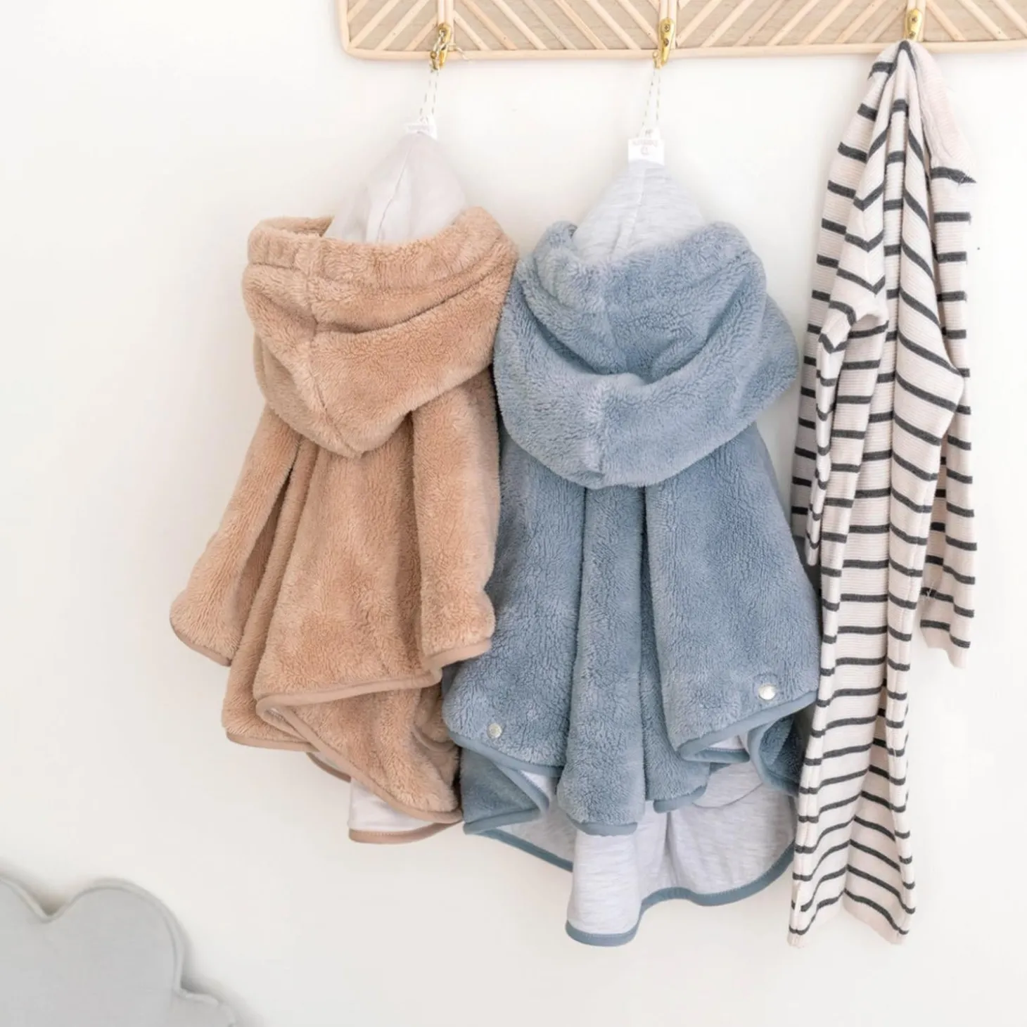 Bemini Poncho de voyage Softy jersey Bleu Stone 9-36 mois