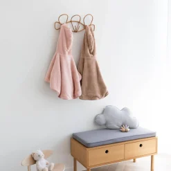 Bemini Poncho de voyage Softy jersey Vieux Rose Blush 9-36 mois