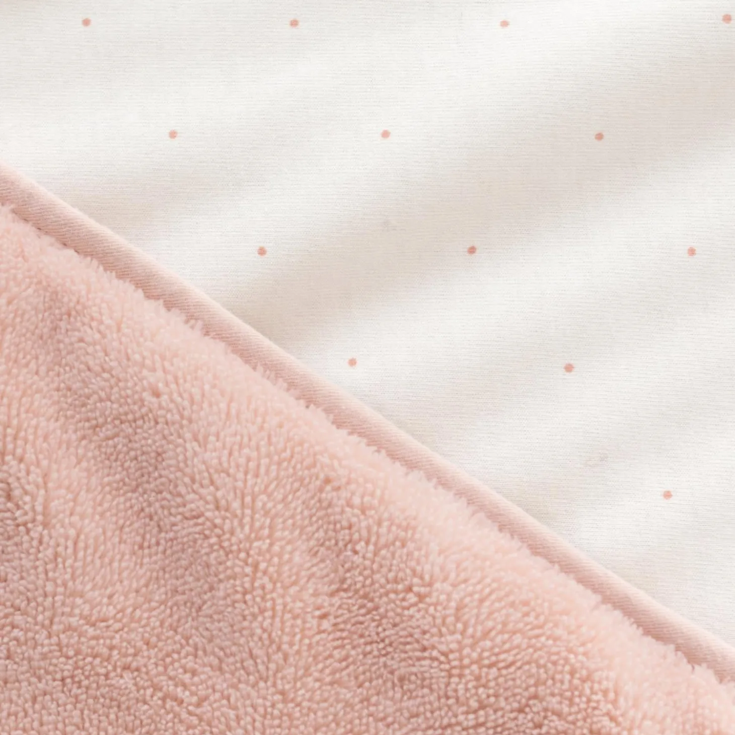 Bemini Poncho de voyage Softy jersey Vieux Rose Blush 9-36 mois