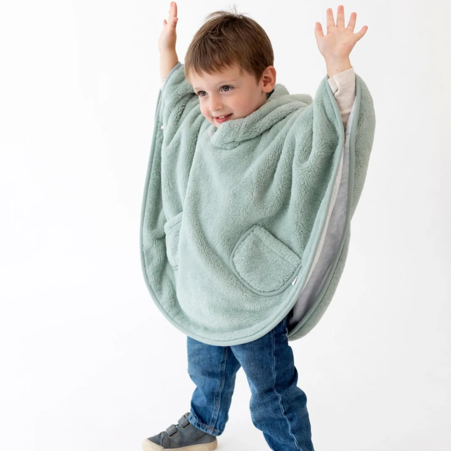 Bemini Poncho de voyage Softy jersey Vert Céladon 9-36 mois