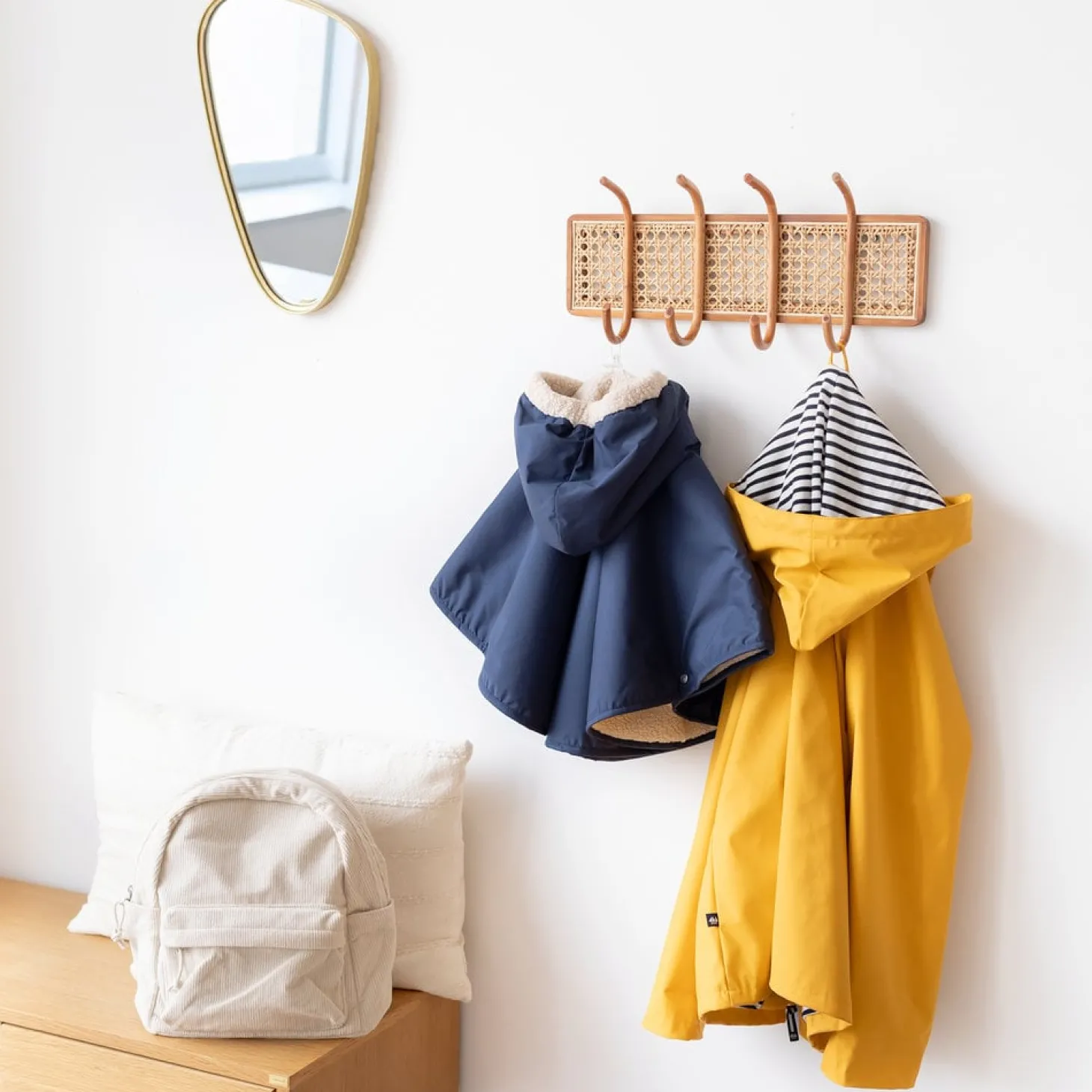 Bemini Poncho teddy Coated Navy 67 9-36 mois