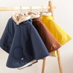 Bemini Poncho teddy Coated Navy 67 9-36 mois