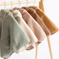 Bemini Poncho teddy outside Ficelle 24 9-36 mois