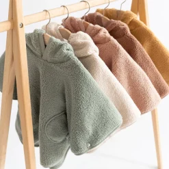 Bemini Poncho teddy outside Kaki 79 9-36 mois