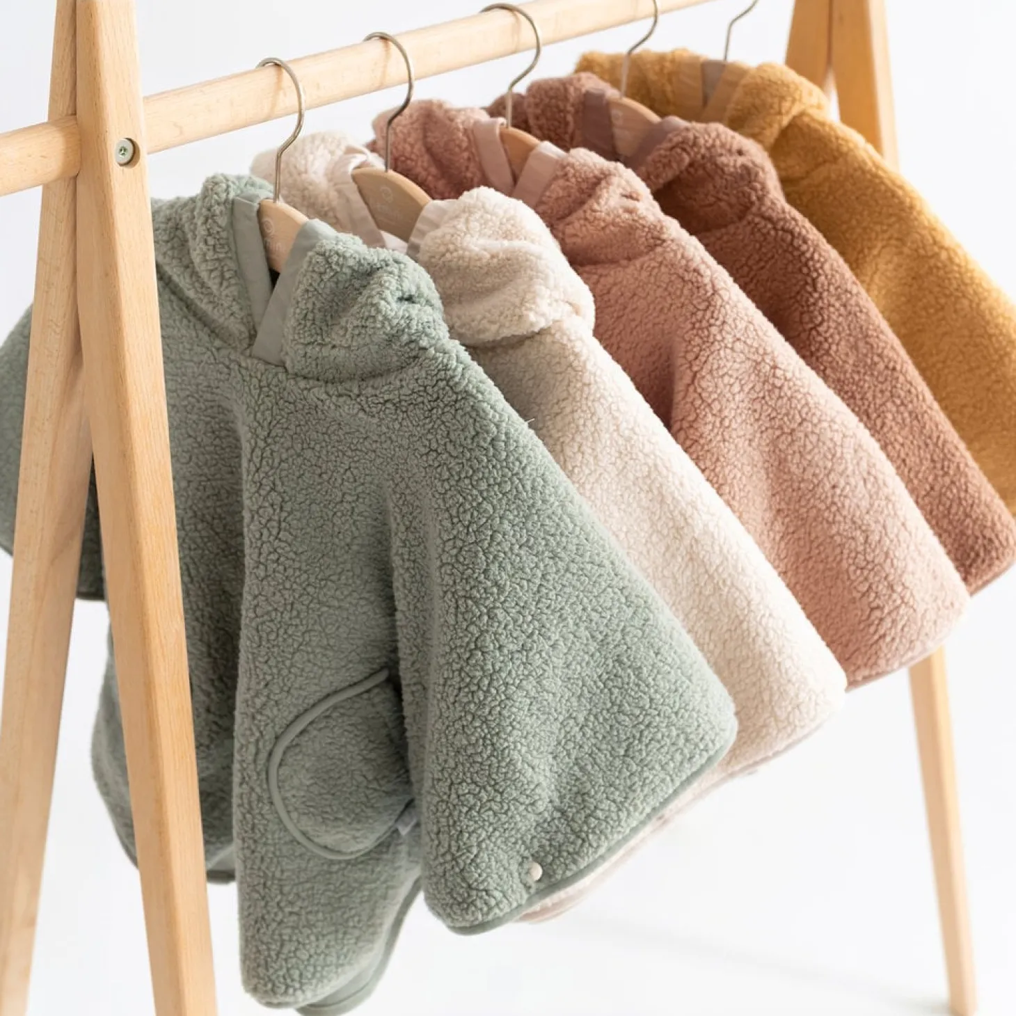 Bemini Poncho teddy outside Kaki 79 9-36 mois