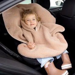 Bemini Poncho teddy outside Natural 85 9-36 mois