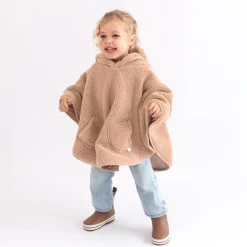 Bemini Poncho teddy outside Natural 85 9-36 mois