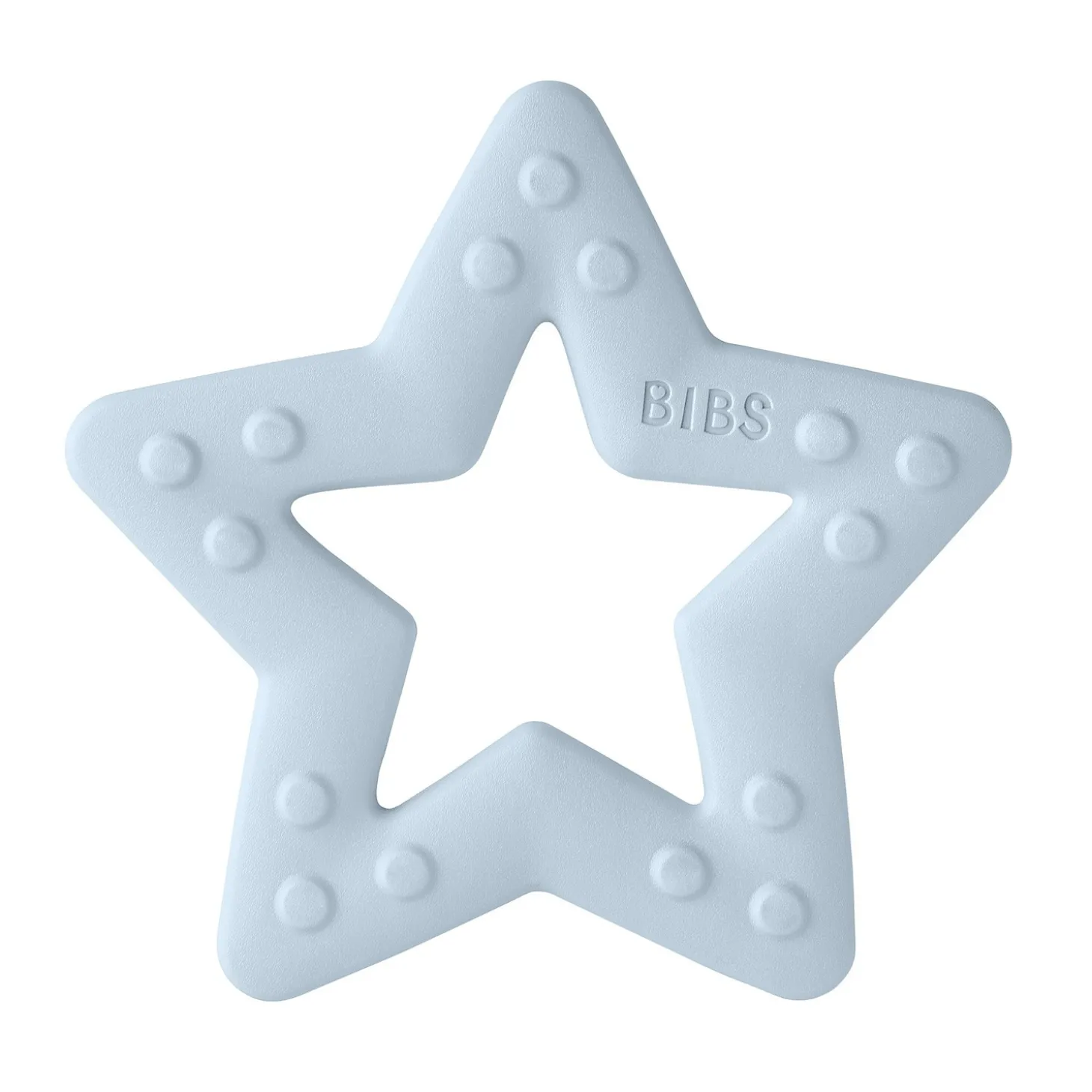 BIBS Anneau de dentition Etoile Baby Blue