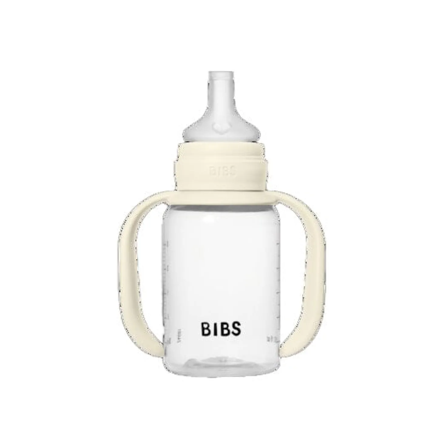 BIBS Biberon d'Apprentissage Silicone 1 Pack Ivory 150 ml