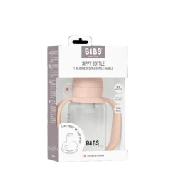 BIBS Biberon d'Apprentissage Silicone 1 Pack Blush 150 ml