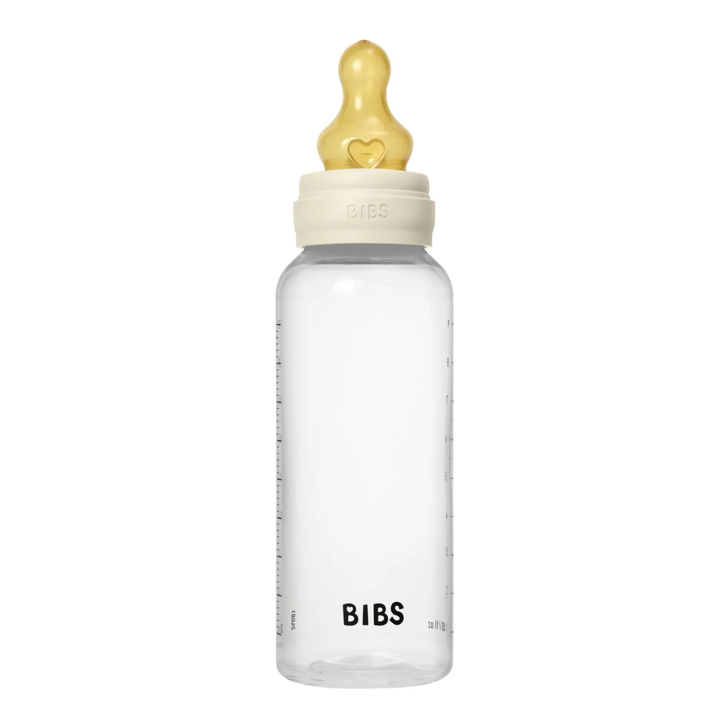 BIBS Biberon Rond Caoutchouc naturel 1 Pack Ivory 270 ml - debit moyen