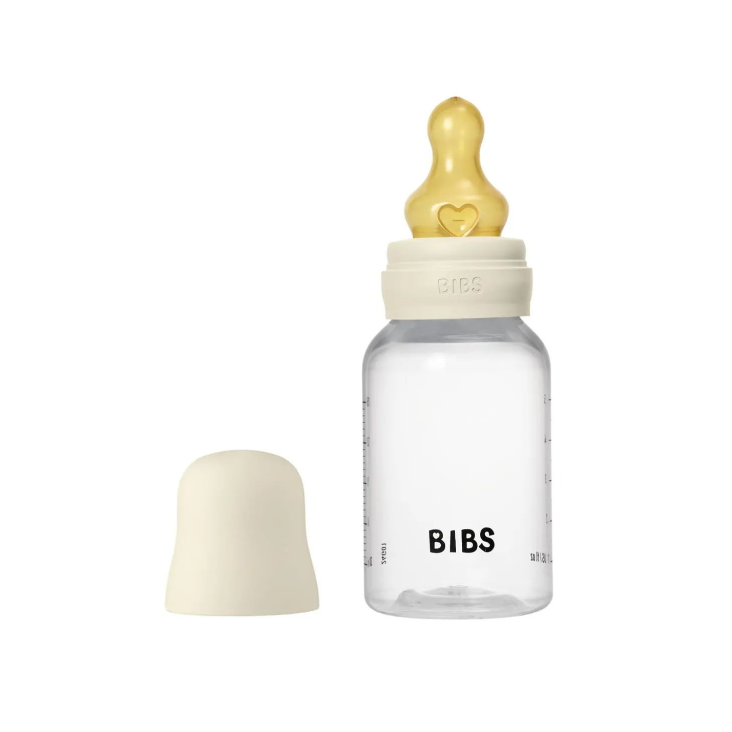BIBS Biberon Rond Caoutchouc naturel Ivory 150 ml - Débit lent