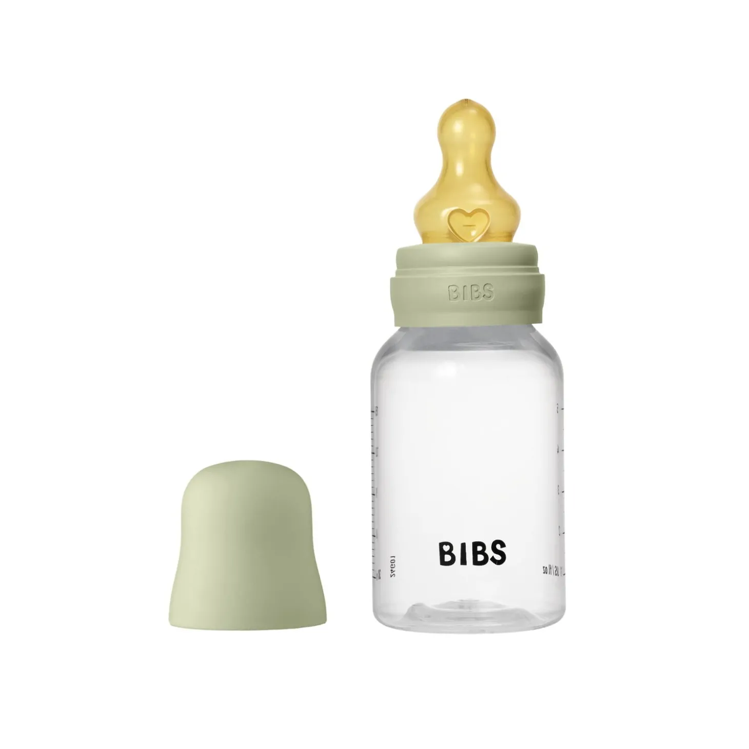BIBS Biberon Rond Caoutchouc naturel 1 Pack Sage 150 ml - Débit lent