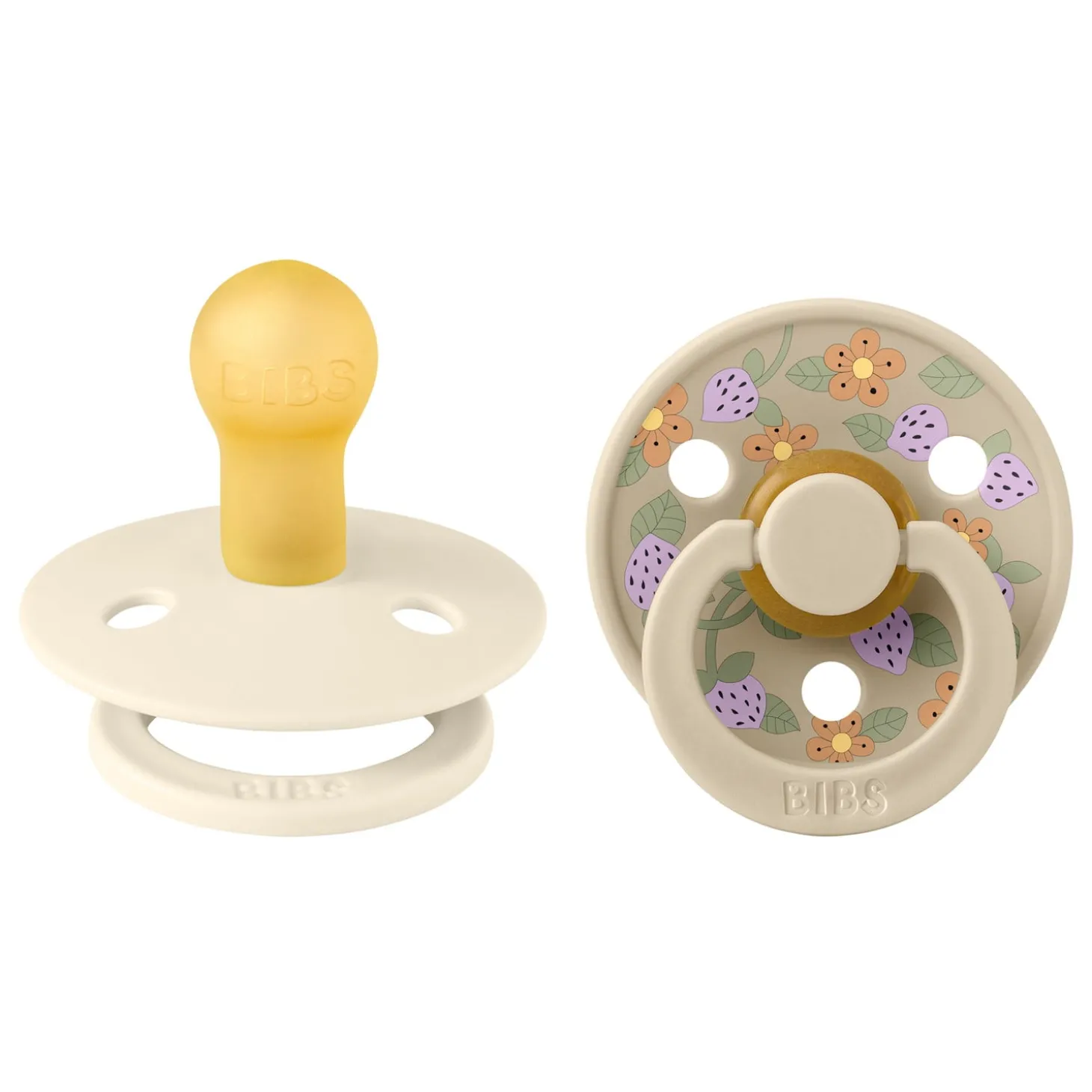 BIBS BIBS x Liberty 2 Pack tétines Colour Caoutchouc naturel Ivory/Vanilla