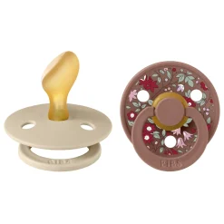 BIBS                    BIBS x Liberty Tétine Colour 2 Pack Caoutchouc naturel Anatomique    Vanilla/Woodchuck            6-18 mois