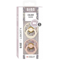 BIBS                    BIBS x Liberty Tétine Colour 2 Pack    Sky Blue/Dusty Blue            0-6 mois