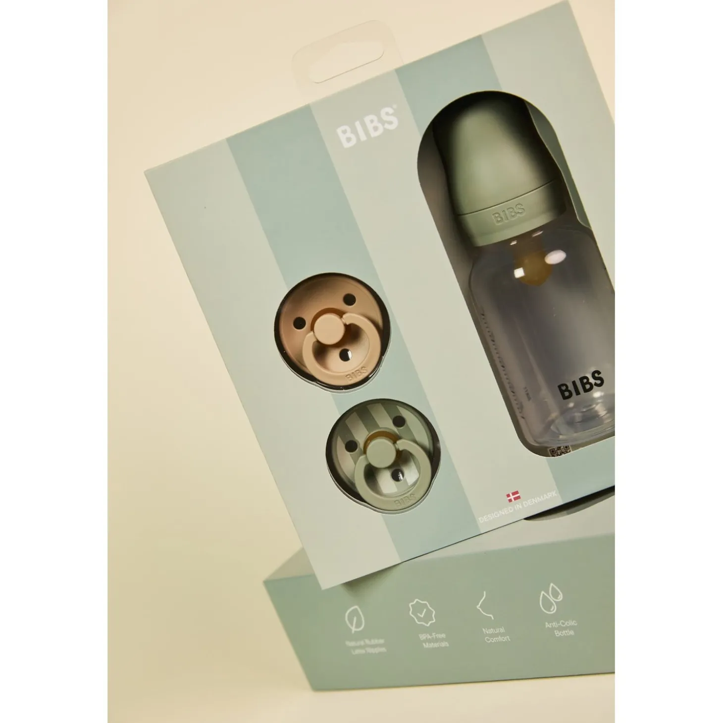 BIBS Coffret Cadeau Les Essentiels Sage
