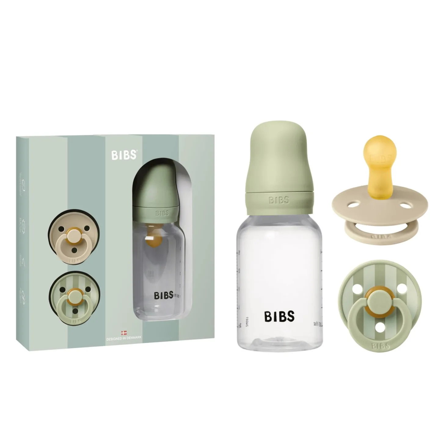 BIBS Coffret Cadeau Les Essentiels Sage