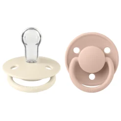 BIBS                    Tétines De Lux 2 Pack Silicone    Ivory/Blush