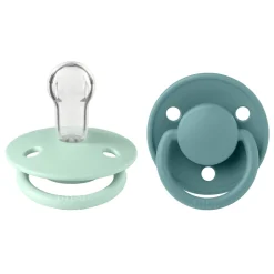 BIBS Tétines De Lux 2 Pack Silicone Nordic Mint/Island Sea