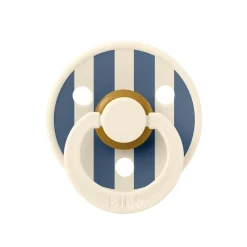 BIBS Tétines Studio Colour Block Caoutchouc naturel Steel Blue 6-18 mois