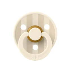 BIBS Tétines Studio Colour Block Caoutchouc naturel Vanilla 6-18 mois