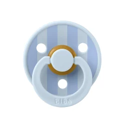 BIBS Tétines Studio Colour Block Caoutchouc naturel Baby Blue 6-18 mois
