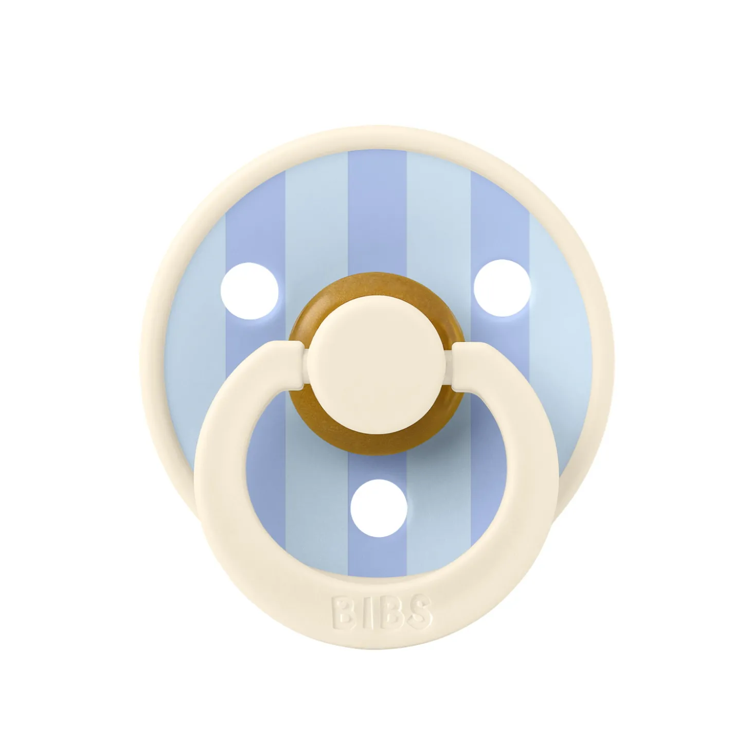 BIBS Tétines Studio Colour Block Caoutchouc naturel Ivory 6-18 mois