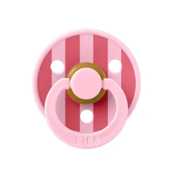 BIBS Tétines Studio Colour Block Caoutchouc naturel Baby Pink 6-18 mois