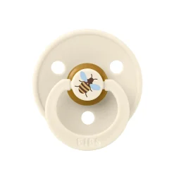 BIBS                    Tétines Studio Colour Bumblebee Caoutchouc naturel    Ivory            6-18 mois