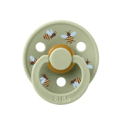 BIBS Tétines Studio Colour Bumblebee Friends Caoutchouc naturel Sage 6-18 mois